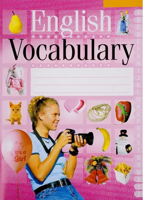 English Vocabulary. Английский язык. Тетрадь-словарик(розовая обложка)