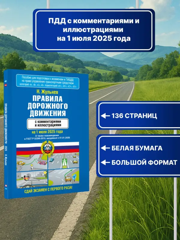 Жульнев Николай Яковлевич: Правила дорожного движения с комментариями и иллюстрациями на 1 июля 2025 года
