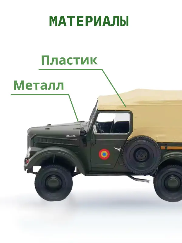 Hachette. Ашет Коллекция. Масштабная модель 1:24 Aro M461 1965