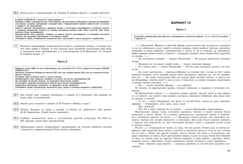 Е. А. Самойлова. ЕГЭ-2024. Литература. Тренировочные варианты. 30 вариантов