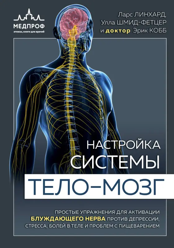Уценка. Ларс Линхард, Улла Шмид-Фетцер, доктор Кобб Эрик. Настройка системы тело—мозг. Простые упражнения для активации блуждающего нерва против депрессии, стресса, боли в теле и проблем с пищеварением