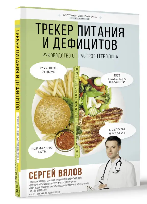Вялов Сергей Сергеевич: Трекер питания и дефицитов. Руководство от гастроэнтеролога