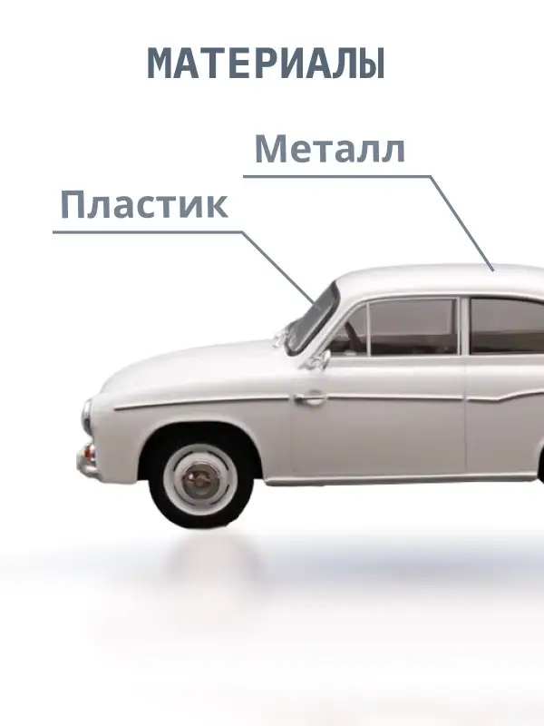 Hachette. Ашет Коллекция. Масштабная модель 1:24 Syrena 104-1966