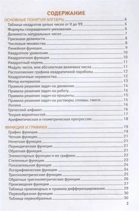 Справочник для подготовки к ЕГЭ по математике: все темы и формулы