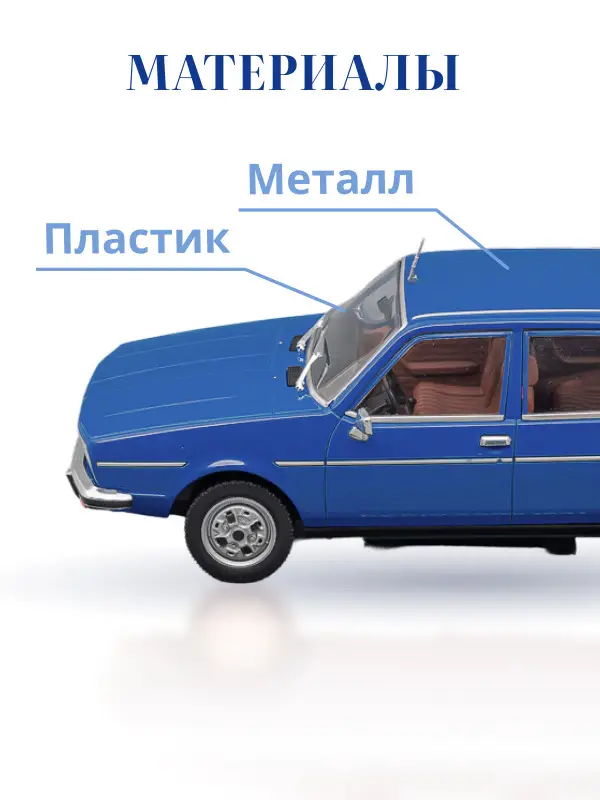 Hachette. Ашет Коллекция. Масштабная модель 1:24 Dacia 2000 1981