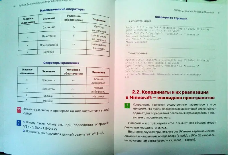 Корягин, Корягина: Python. Великое программирование в Minecraft