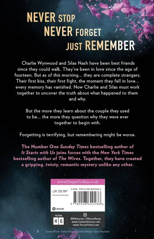 Never never (Colleen Hoover, Tarryn Fisher) Никогда Никогда (Колин Гувер, Тарин Фишер)/ Книги на английском языке