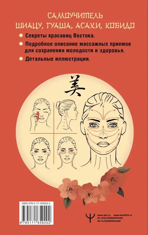 Минь Лао: Восточный самомассаж лица и шеи. Подробный самоучитель шиацу, гуаша, асахи, кобидо