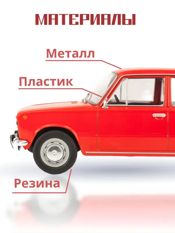Hachette. Ашет Коллекция. Масштабная модель 1:24 VAZ - 2101 ZIGULI