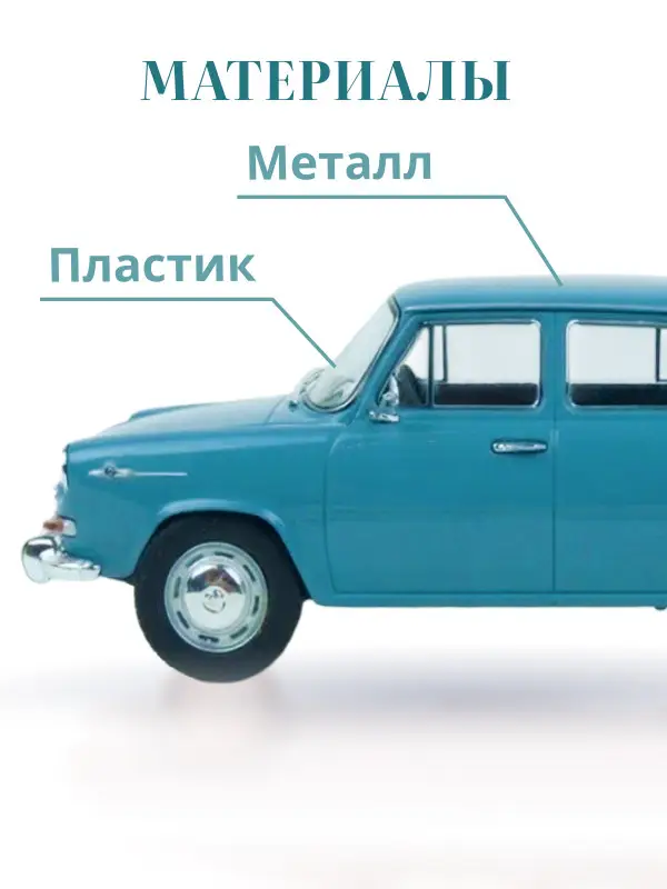 Hachette. Ашет Коллекция. Масштабная модель 1:24 Skoda 1000MB 1969
