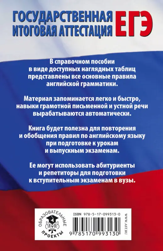 Терентьева Ольга Валентиновна: Английский язык в таблицах.10-11 классы